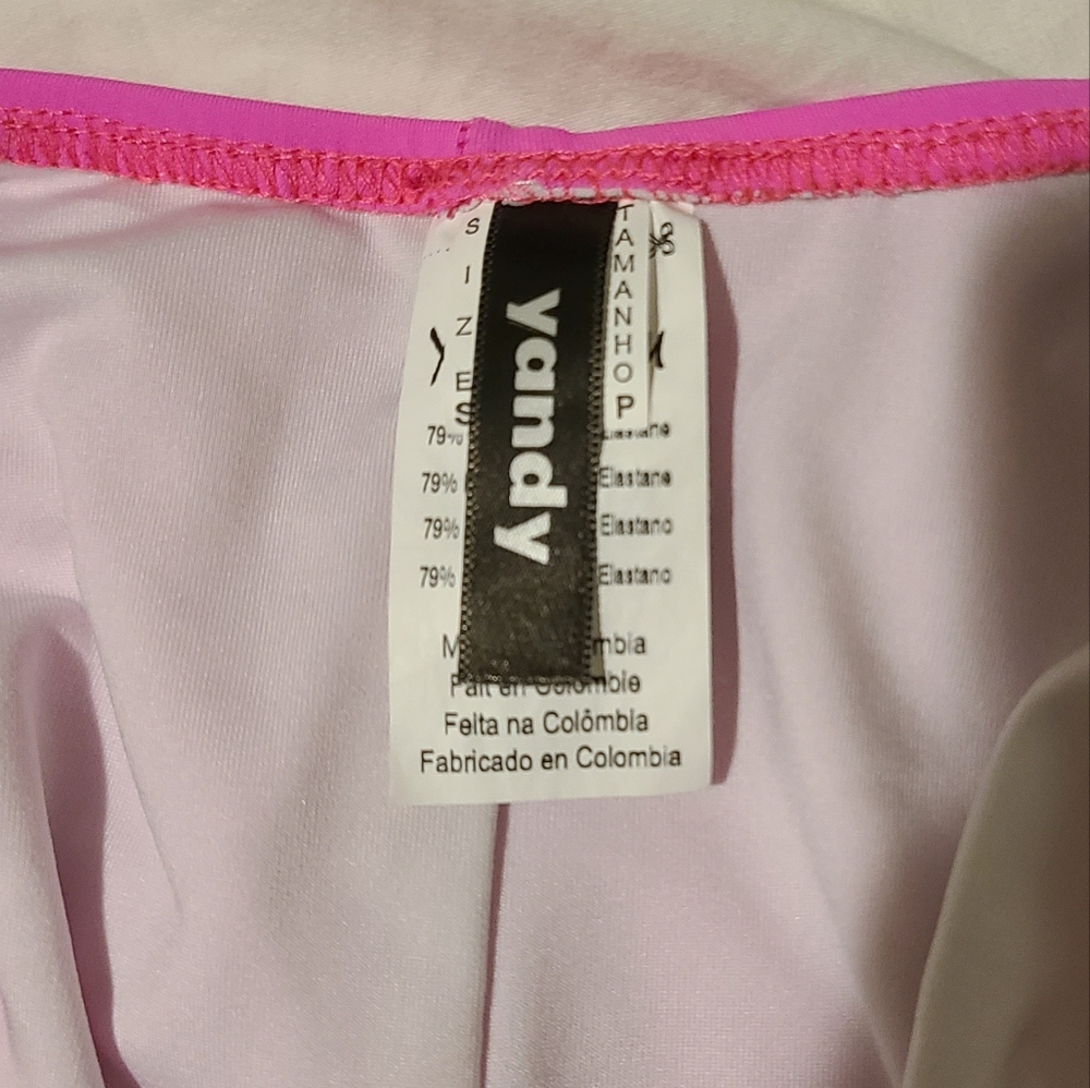yandy • bright pink low back one piece swimsuit - Picture 5 of 10